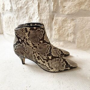 Circus by Sam Edelman Womens Kirby Cashmere Faux Snakeskin Booties Shoes 7 1/2